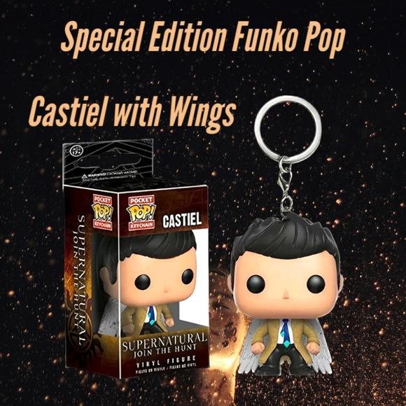 FUNKO POP!! Supernatural Limited Edition Character Castiel with Wings NWT - Picture 7 of 10